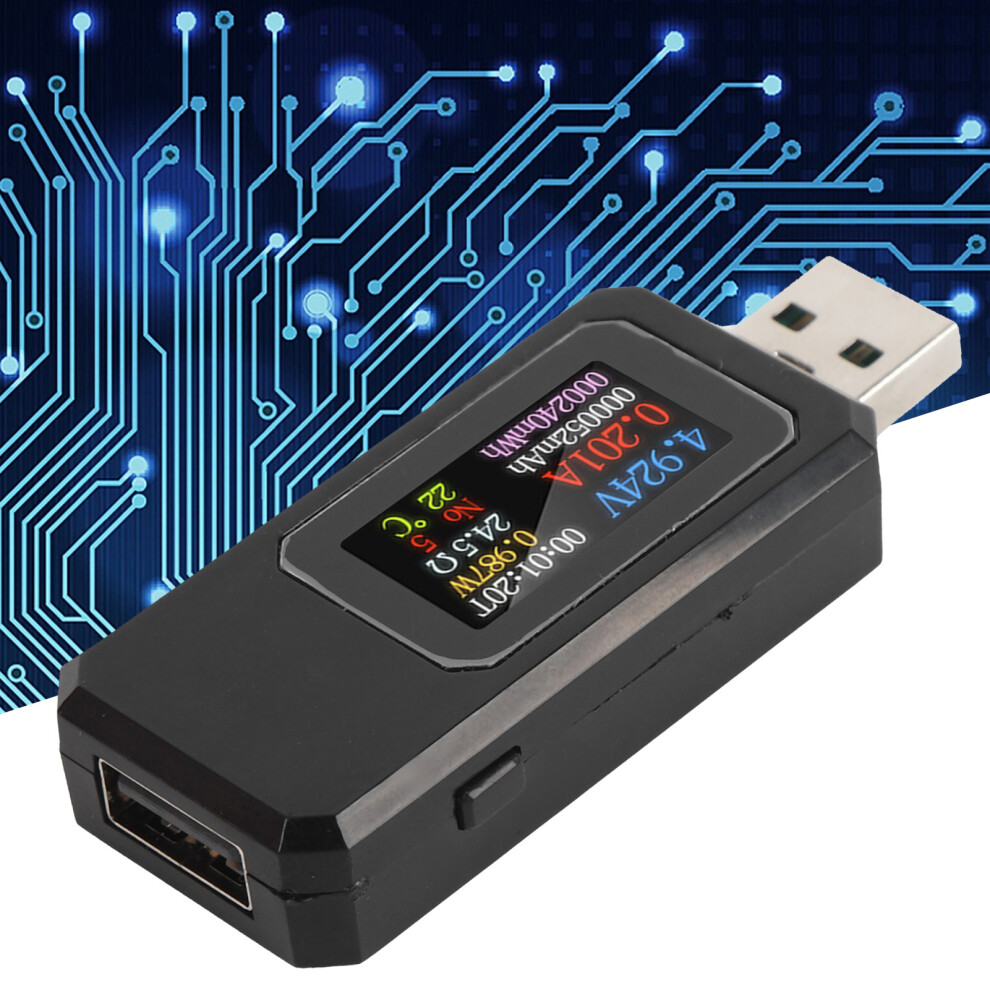 Usb Tester 4-30V 0-6.5A Ips Color Screen Battery Power Meter 3371364231209