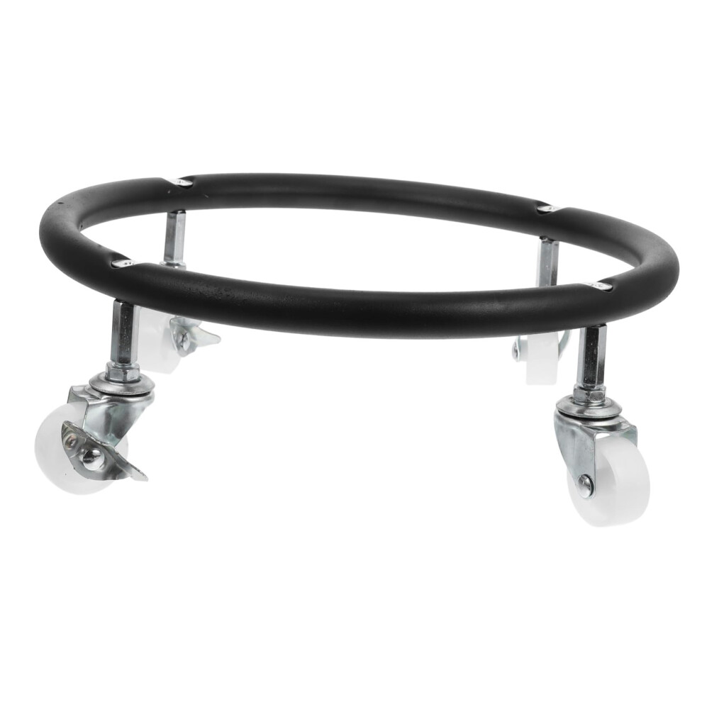 Stainless Steel Movable Gas Cylinder Holder With Swivel Wheels And Brakes, Thickened Pipe Base For Propane Tank 9067246078683