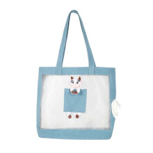 (Blue) Carriers Bag for Small Pet Dogs Carriers Handbag Cartoon Cats Carriers Slings Shoulder Bag Carry Bag for Cats Blue