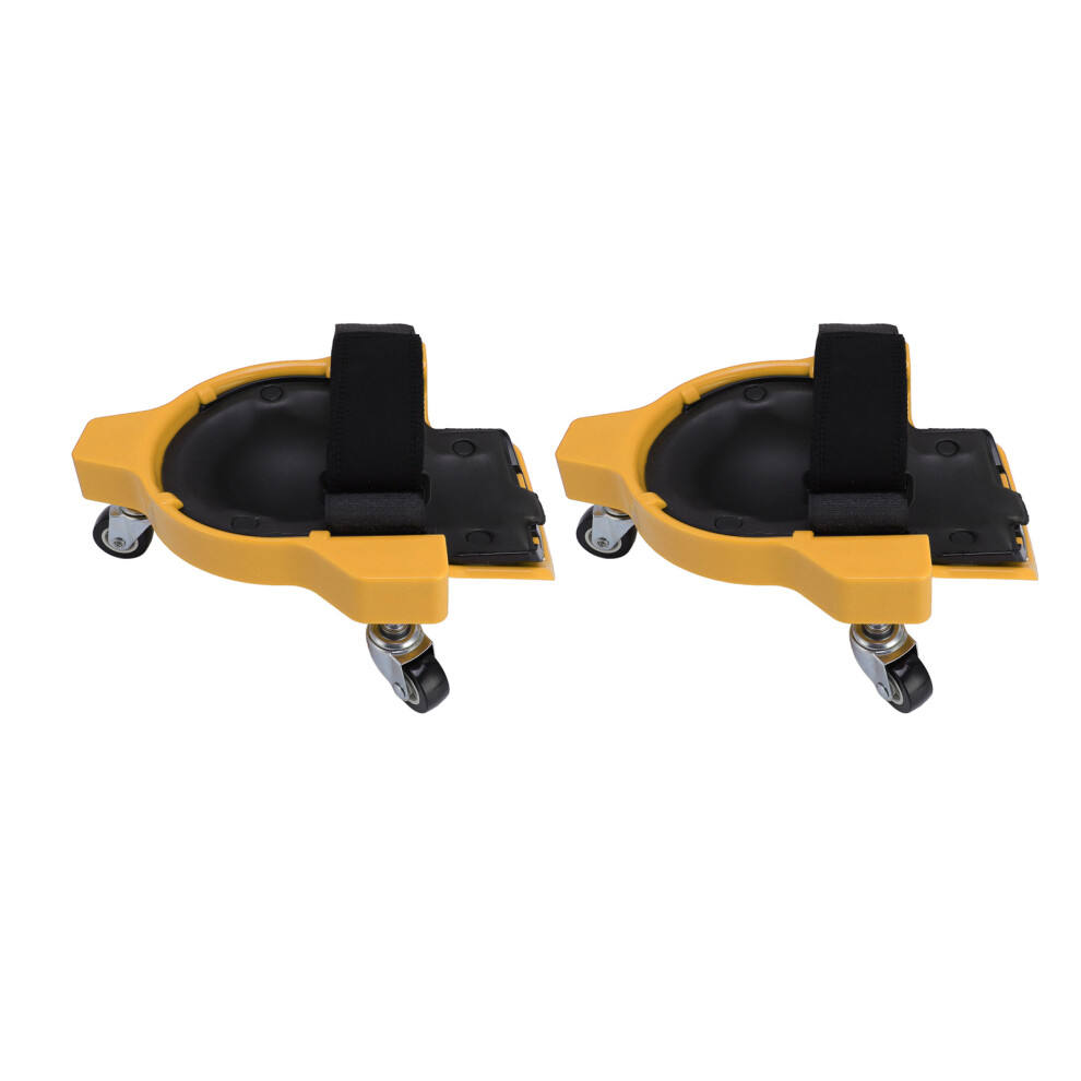 Knee Creeper With Casters, 360 Roll, Abs Material Yellow 9451364233053