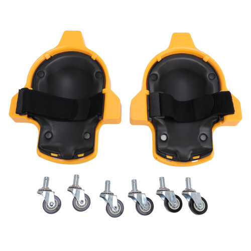 Knee Creeper with Casters, 360 Roll, Yellow, ABS Material 2