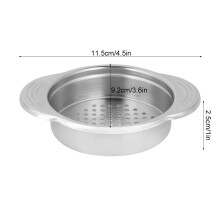 Stainless Steel Tuna Can Oil Squeezer & Drainer with Strainer for Canning
