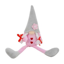 (Womens model) Valentines Day Gnomes Holding Heart Gift in Hands Dolls for Wife Husband Couple Girlfriend Festival