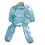 Dirt Resistant Pet Bodysuit Elastic Breathable Fabric-Blue M 1