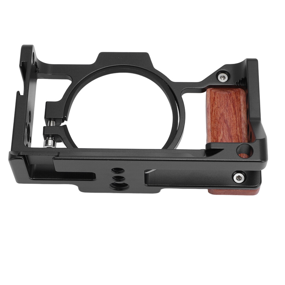 Camera Cage With Wood Handle 3/8In & 1/4In Mount For Zv-1 Ii/Zv-1F 4961364234653