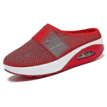 (35, Red) Women'S  Air Cushion Walking Shoes  Orthopaedic Diabetic  Slip-On Sneakers yn0211