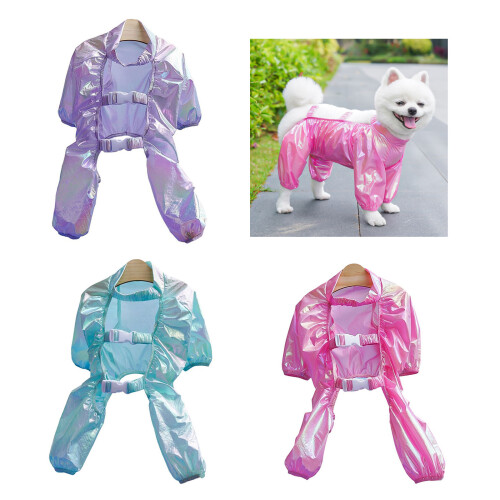 Dirt Resistant Pet Bodysuit Elastic Breathable Fabric-Blue M 2