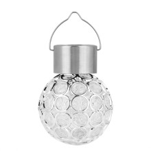 Hangende solar bollamp voor buiten met automatische kleurovergang, waterdicht en winddicht, LED-verlichting, sensor geactiveerd, roestvrijstalen