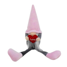 (Mens style) Valentines Day Gnomes Holding Heart Gift in Hands Dolls for Wife Husband Couple Girlfriend Festival