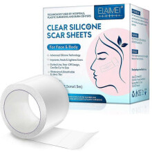 (1Box) Invisible Silicone Scar Sheets, Self-Adhesive Scar Cover Tape Reusable and Effective Skin Care Strips