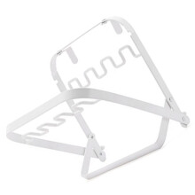 Foldable Trash Bag Stand Portable For Outdoor BBQ Camping Kitchen Use With Extra Wide Thick Iron Garbage Holder White