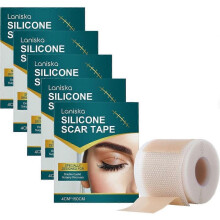 (5pcs) Silicone Scar Sheets, Self-Adhesive Scar Cover Tape Reusable and Effective Skin Care Strips