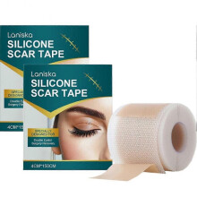 (2pcs) Silicone Scar Sheets, Self-Adhesive Scar Cover Tape Reusable and Effective Skin Care Strips
