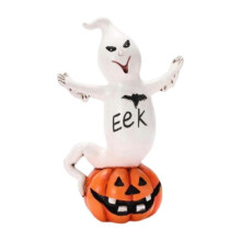 (EeK) Halloween Decoration Cute Ghost Figurine Collection Fashion Desktop Ornament