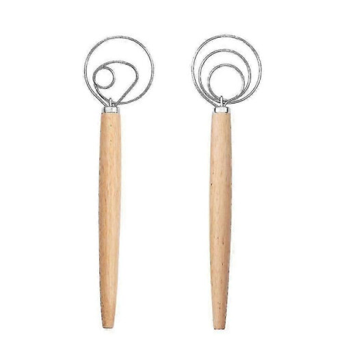 (Three laps * single lap) Traditional Danish Dough Whisk, Bread Dough Hand Mixer, Artisan Bread Baking Tool