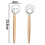 (Three laps * single lap) Traditional Danish Dough Whisk, Bread Dough Hand Mixer, Artisan Bread Baking Tool 2