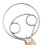 (Three circles * double circles) Traditional Danish Dough Whisk, Bread Dough Hand Mixer, Artisan Bread Baking Tool 3