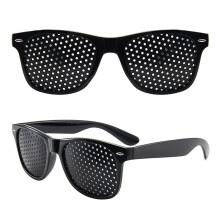 2Pack Unisex Eye Training AntiFatigue Grid Glasses With Foldable Temples For Children And Adults