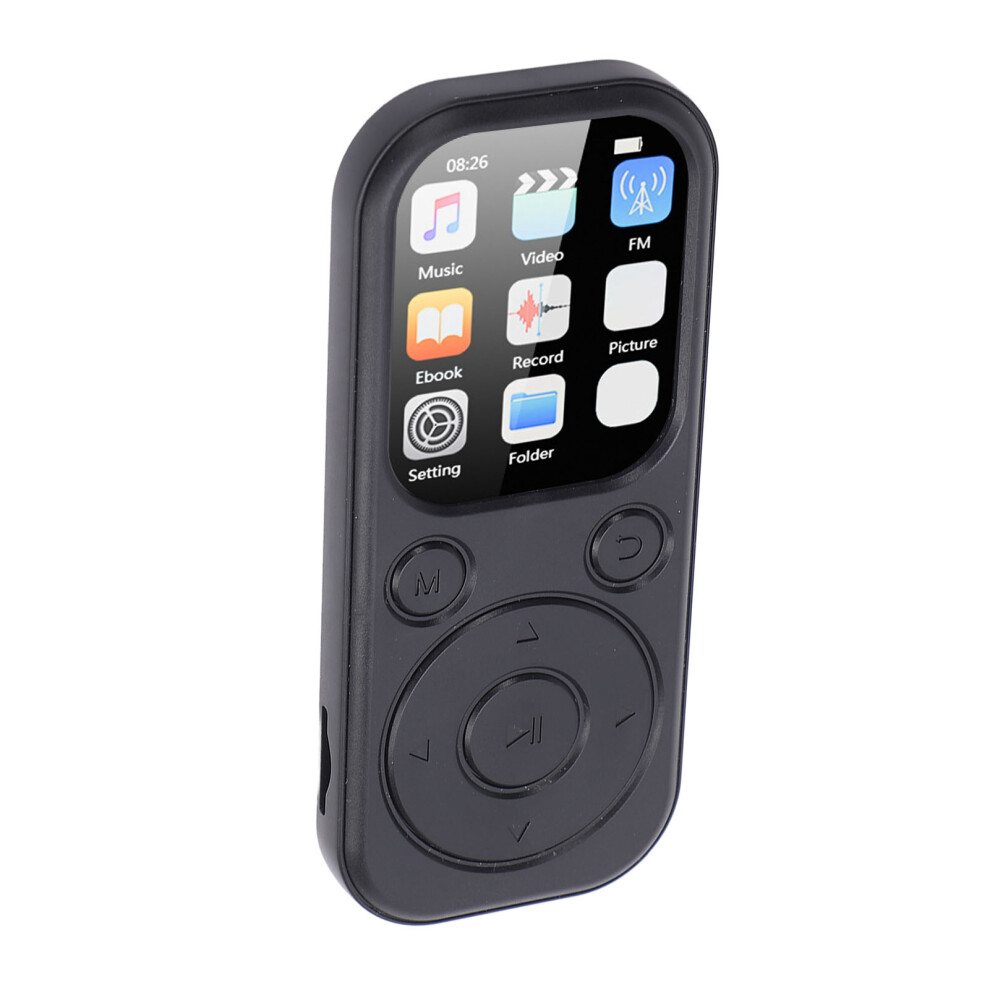 Bluetooth 5.4 Mp3 Player 128Gb Support 16G Card 2.01-Inch Black 9411364237628