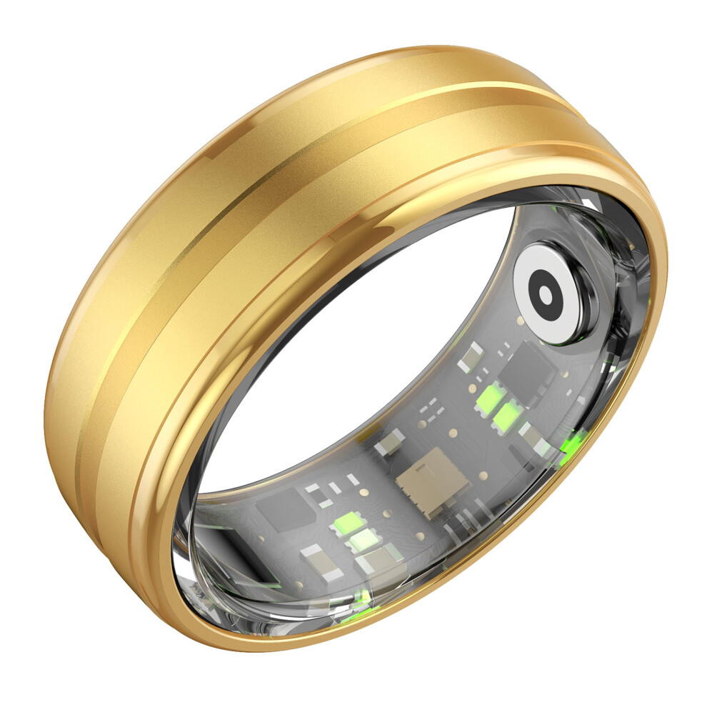 Smart Health Tracker Aluminum Bluetooth 5.1 5Atm Rainproof Sleep & Sports Monitoring Type 9 Gold 7621364237845