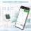 Υγρόμετρο App Alert για ασύρματη συνδεσιμότητα Bluetooth, Αισθητήρας θερμοκρασίας και 2