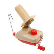 Yarn Winder Manual Hand Operated Ball Winder For Crocheting, Needlecraft Wool String Ball Tool Red