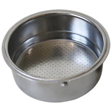 Espressofilter van roestvrij staal, gemakkelijk schoon te maken. Herbruikbaar filter van 51 mm met goede filtratie-efficiëntie, dubbellaags ontwerp