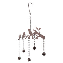 Cadeau unique pour les passionnés de jardinage : carillon éolien aux sons mélodieux apaisants, motif d'oiseau artisanal inspiré de la nature