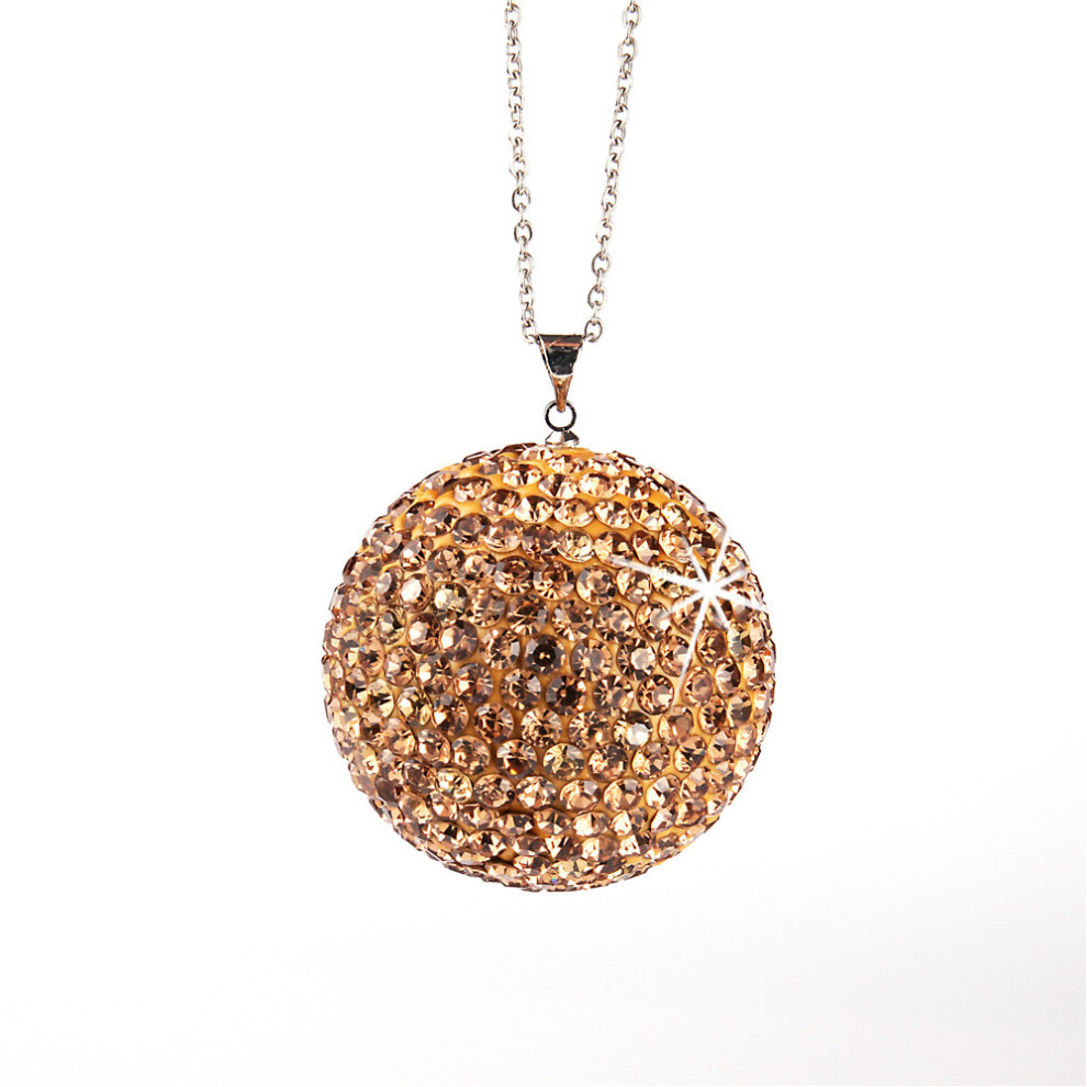 Luxury Design Crystal Rhinestone Facetas Cristal Sphere, Chic And Creative Design Bling Car Pendant For Rear View Mirror Ball Decoration 9094122332102