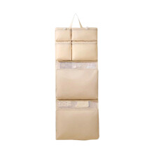 Practical Polyester Travel Garment Bags Large-Beige 8 squares