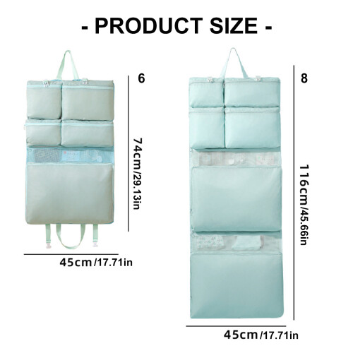 Practical Polyester Travel Garment Bags Large-Beige 8 squares 2