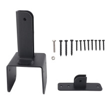 Suporte de telhado de pérgola reforçado para estruturas externas, suportes de base de poste ajustáveis com design de suporte de ângulo
