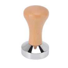 Cadeau unique pour les amateurs de café : tasseur à expresso en acier inoxydable, finitions soignées et design élégant, 51 mm.