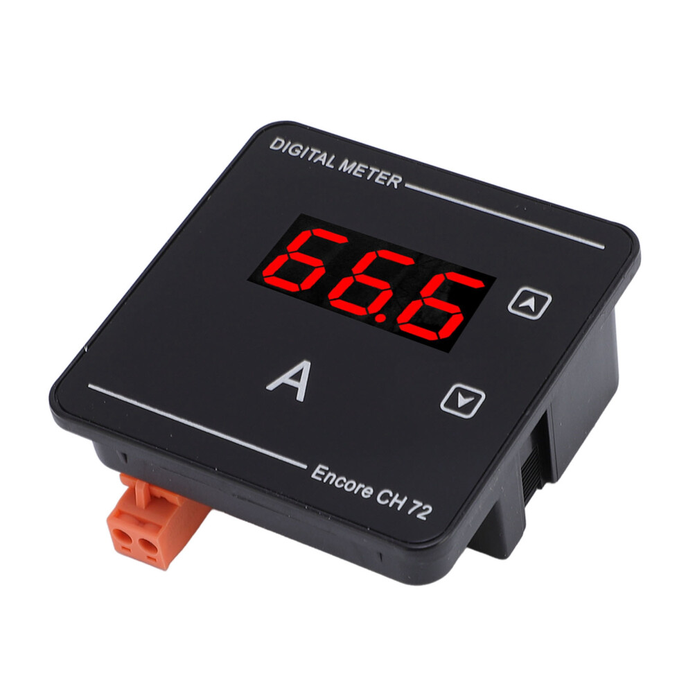 Digital Ac Ammeter 1-120A Backlit Led Display Embedded 72X72mm 8771364238492