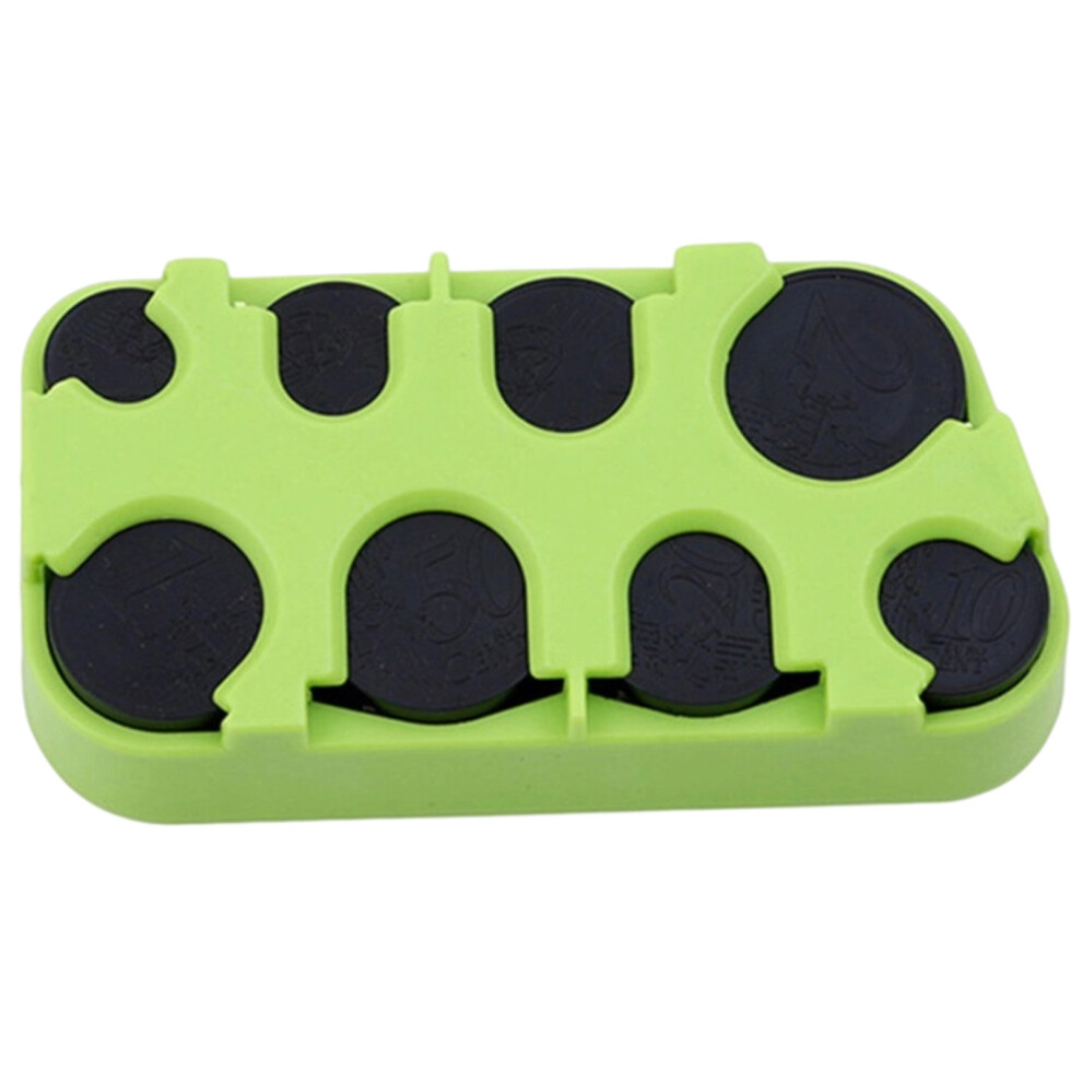 Large Capacity Coin Holder For Car Universal Coin Change- Green 7704000242592
