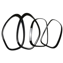 4 Pack for MINI Countryman R60 2011-2016 Front and Rear Headlight Frame Ring Cover Trim Accessories