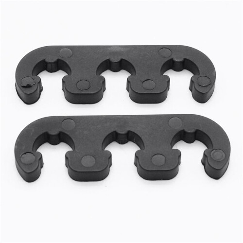 Universal 7mm 8mm for Wire Separator Divider Ignition Lead Clip Black 1