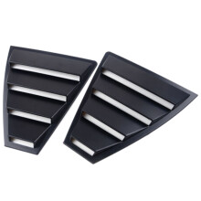 Rear Quarter Side Window Louvers Vent Cover Trim Panel Blinds Triangular for 2017 2018 2019