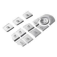 Car Window Lifter Buttons Sequins Decoration Trim Chrome Interior Cover for - Accessory