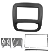 Double Din Fascia Car Radio DVD Panel Frame for Trafic Vivaro 2015+ 2Din Audio Stereo Cover Dashboard