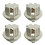 4 Pcs Car Auto Rear Tail Light Lamp Bulb Socket Holder for 7 Series X5 E53 E70 E65 X3 E83 White 3