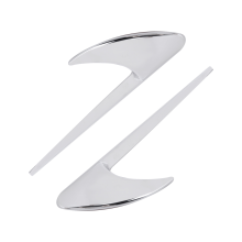 2Pcs Car Side Trim for E Class W213 C-Class W205 Refit E63S Accessories Silver