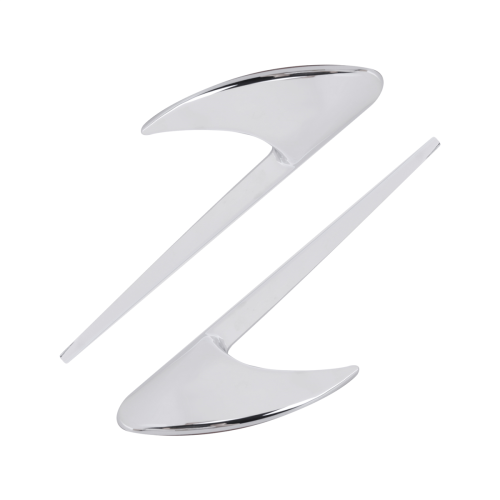 2Pcs Car Side Trim for E Class W213 C-Class W205 Refit E63S Accessories Silver