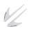 2Pcs Car Side Trim for E Class W213 C-Class W205 Refit E63S Accessories Silver 3