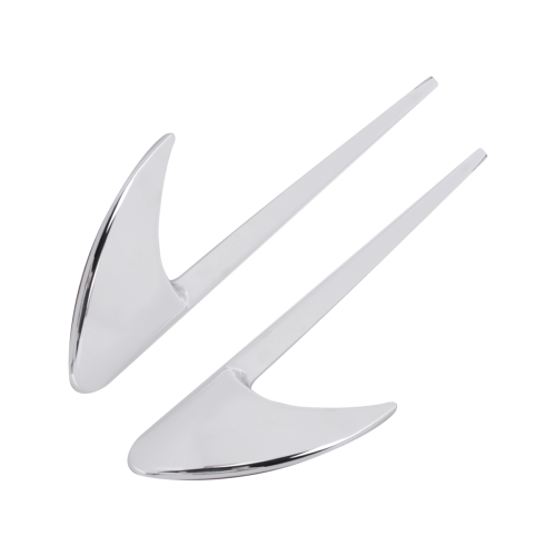 2Pcs Car Side Trim for E Class W213 C-Class W205 Refit E63S Accessories Silver 2