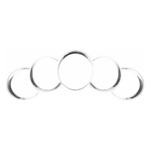 for 958 2011-2018 Silver Car Dashboard Meter Ring Covers Trim Interior Decoration