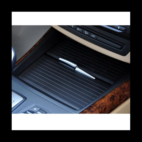 Back Section Center Console Shutter Interior Roller Blind for - X5 X6 E70 E71 E72 Drink Water Cup Holder Cover Trim 1