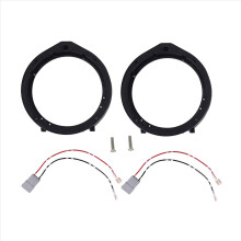 2PCS 6.5 Inch Car Horn Gasket Speaker Adapter with Wiring Harness for Accord -Z 2006-2011