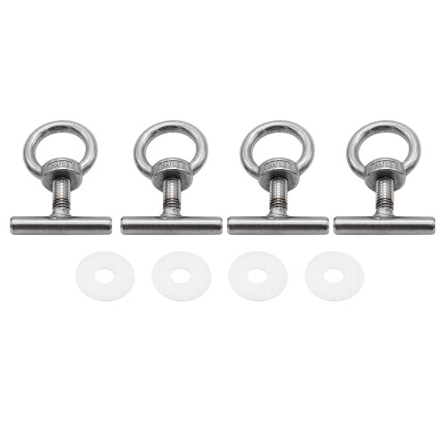 For T5 T6 Car Nut Locking Rail Load Fixing 7H5883189E Silver Eye Bolt Lashing 1