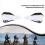 White Universal Motorcycle Handguard Motocross Hand Guard Protector for 22mm Handlebar 6